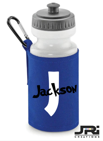 Sports Water Bottle Initial & Name Personalised