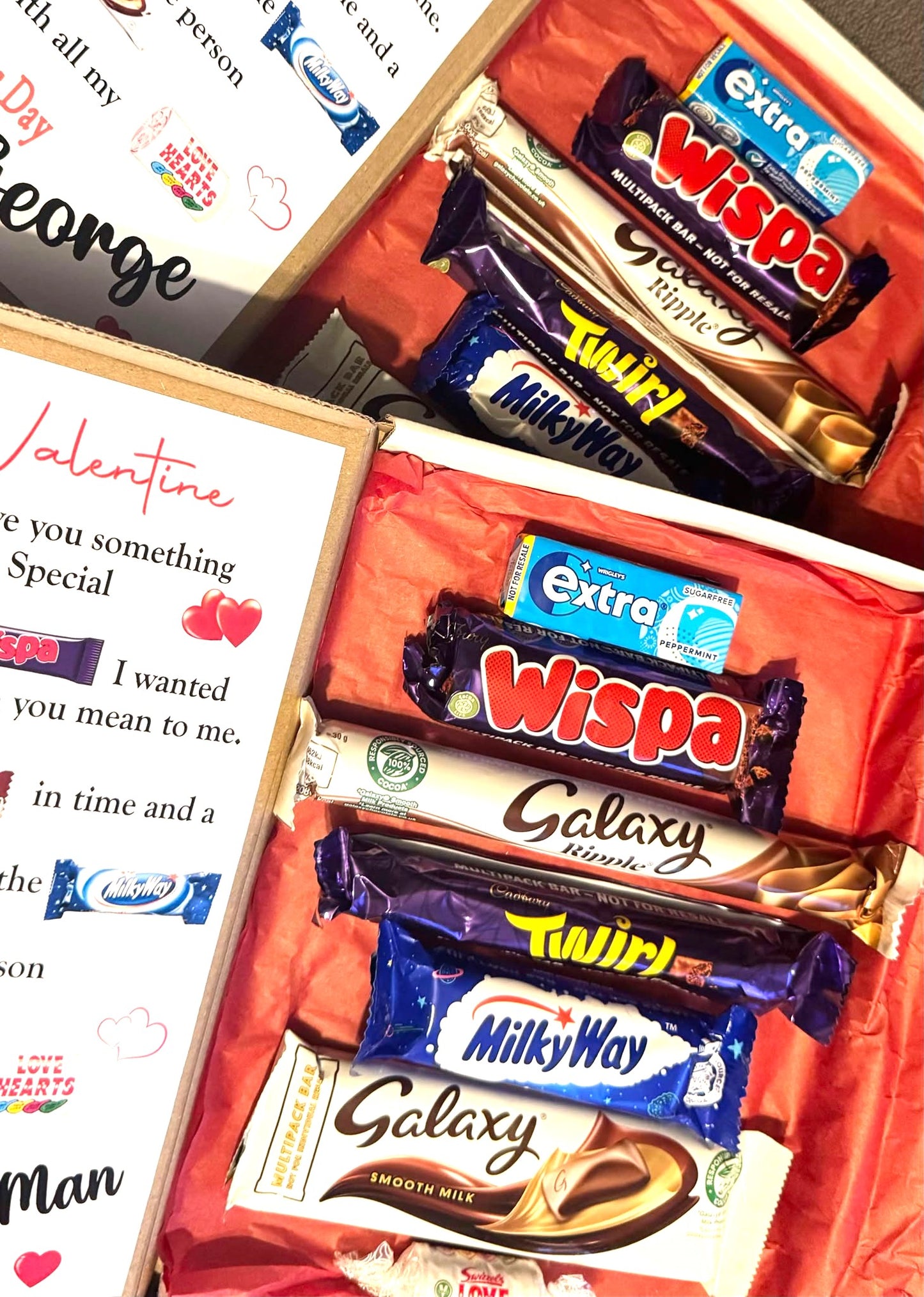 Personalised Valentine's Sweet Chocolate Poem Selection Box