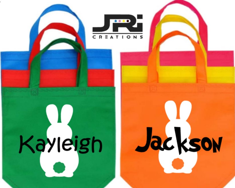 Personalised Colour Treat Bag Easter Hunt Bunny