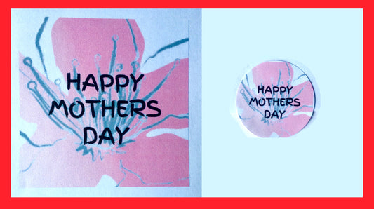 x24 40mm Happy Mothers Day Labels Stickers