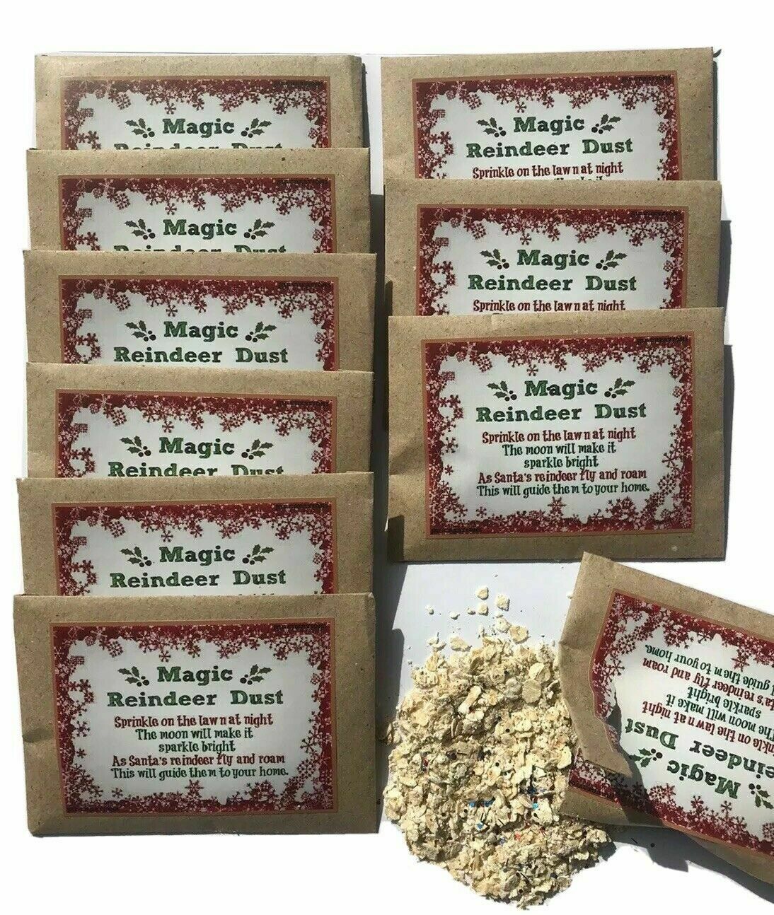 Magic Christmas Eve Reindeer Dust (Glittery Oats) x90 Pack