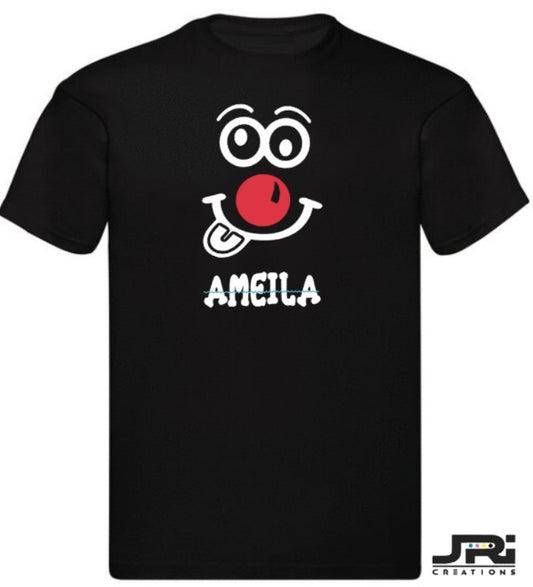 Personalised Kids/Adult T-Shirt Red Nose Day (Face Design)